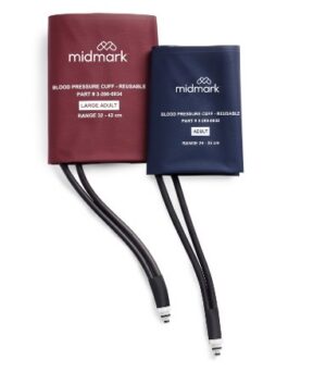 MIDMARK Blood Pressure Cuff, Dual Tube, Reusable, Thigh (42-50cm)