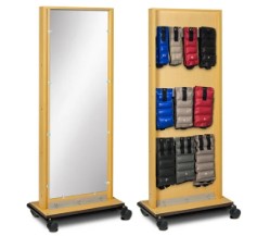 Clinton Industries Mobile Adult mirror w/cuff wgt storage