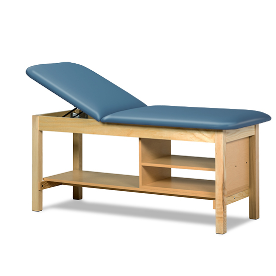 Clinton Classic 400 Lb Treatment Table with Shelving Unit
