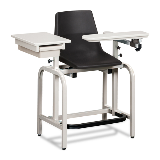 Clinton Standard Lab Series Extra Tall EZ Clean Chair with Drawer