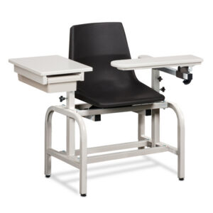 Clinton Standard Lab Series EZ Clean Blood Drawing Chair with Drawer