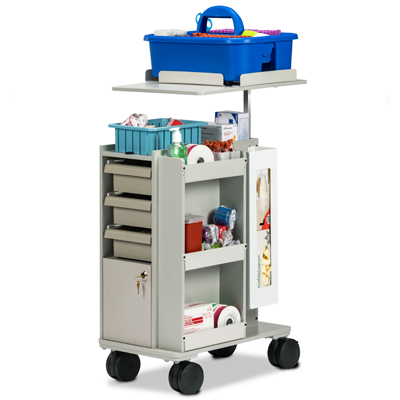 Clinton Slimline Store & Go Phlebotomy Cart