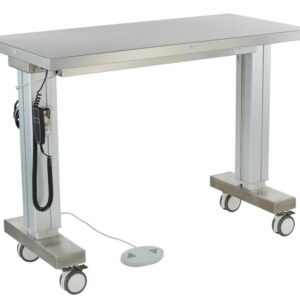 Blickman Industries Motorized Instrument Table Adj Ht 41"W x (36 - 56)"H x 46"D On 4" Casters w/Brakes