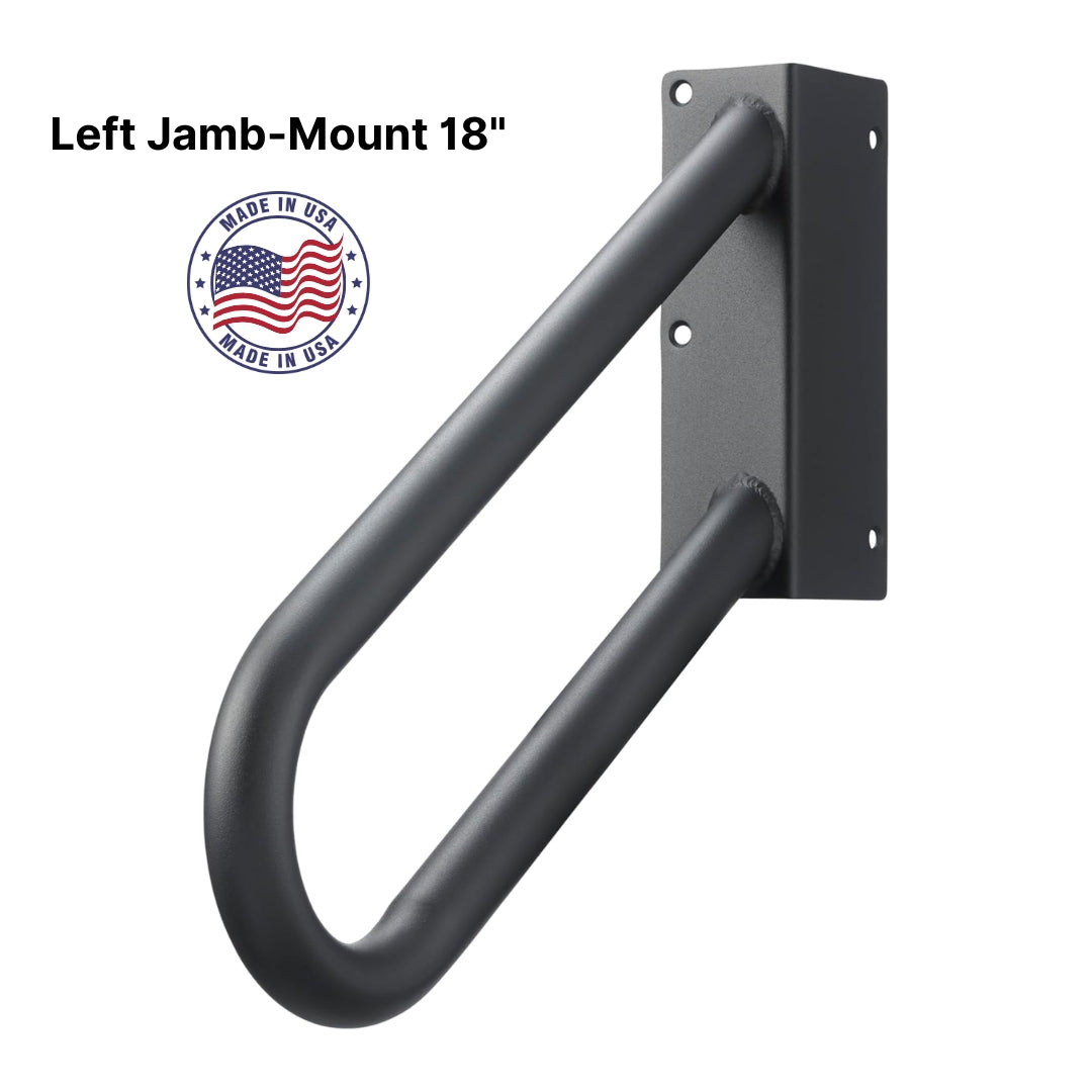 Hold-Tight Jamb Mount Handrail – Left, Black