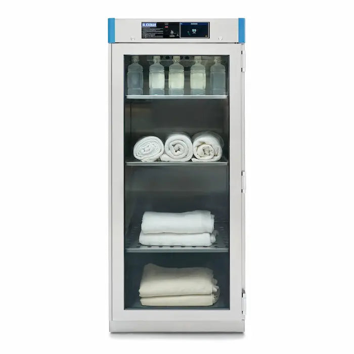 Blickman SW40 Pass-Through Warming Cabinet, Glass/Solid Doors