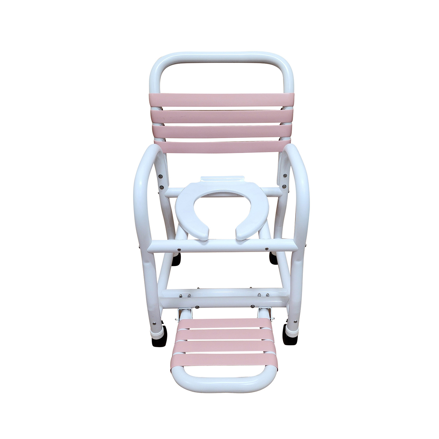 Mor Medical New Era Shower Chair, Hard Seat, Footrest, Mauve