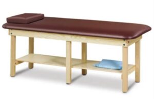 Clinton Industries 600# H-brace table 30” wide, 78" long-Classic with shelf
