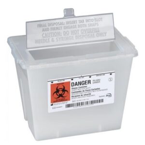 Bemis Health Care 2 Gallon Sharps Container Translucent Beige 30EA/CS