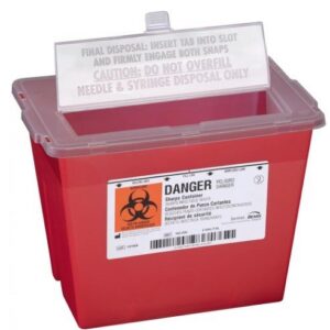 Bemis Health Care 2 Gallon Sharps Container Translucent Red 30EA/CS