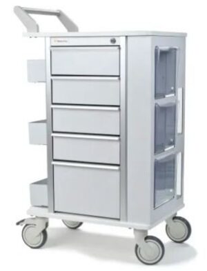 Marketlab Insight® Ergo Phlebotomy Cart, 5" tracking caster, 5 drawers (108687)