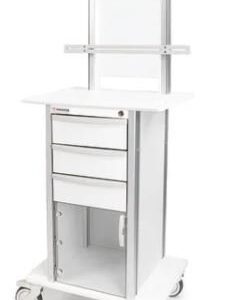 Marketlab Insight® Modular Cart Base with Accessory Rack, 5" casters