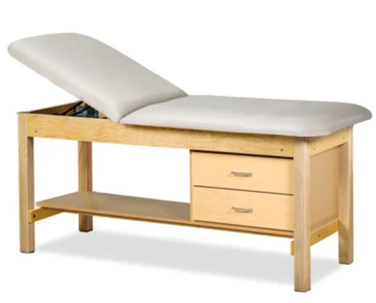 Clinton Industries 500# 2 drawer table 27" wide-Classic-FLAT TOP
