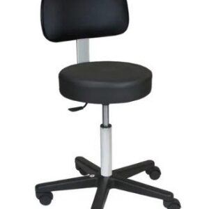 Blickman Industries Economy Pneumatic Exam Stool Black w/(5) Leg Black - 1201