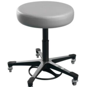 Blickman Industries Foot Operated Pneumatic Exam Stool Black w/(5) Leg