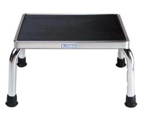 Blickman Industries Step Stool 1250 Chrome w/o Handrail w/Mounting Holes