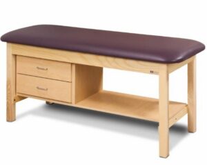 Clinton Industries 400# 2 drawer table 27" wide-Classic-FLAT TOP