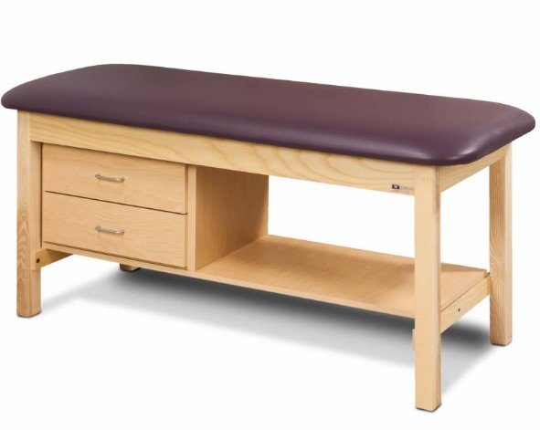 Clinton Industries 400# 2 drawer table 27" wide-Classic-FLAT TOP