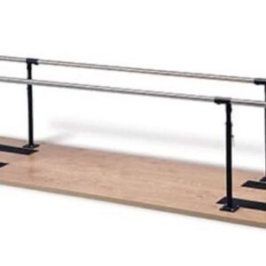 10', PARALLEL BARS Platform Mounted,HT Adj. w/ Anti-Slip Matting