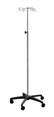 Blickman Industries IV Stand 4 Hook w/Tru Loc Mechanism w/5 Leg Cast Alum