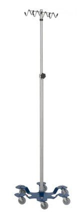 Blickman Industries IV Stand Heavy Duty w/Rake Hook w/6 Leg Powder Coated