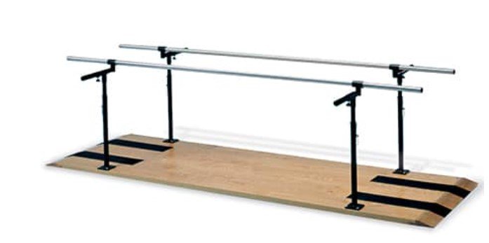 1391 Parallel Bars with 7' platform and manual height and width adjustments
