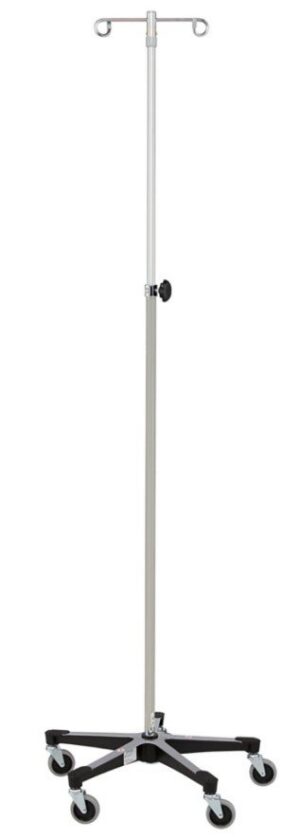 Blickman Industries IV Stand Stainless Steel 2 Hook w/Tru Loc Mechanism w/5