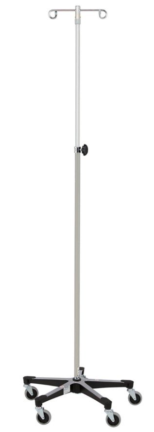 Blickman Industries IV Stand Stainless Steel 2 Hook w/Tru Loc Mechanism w/5