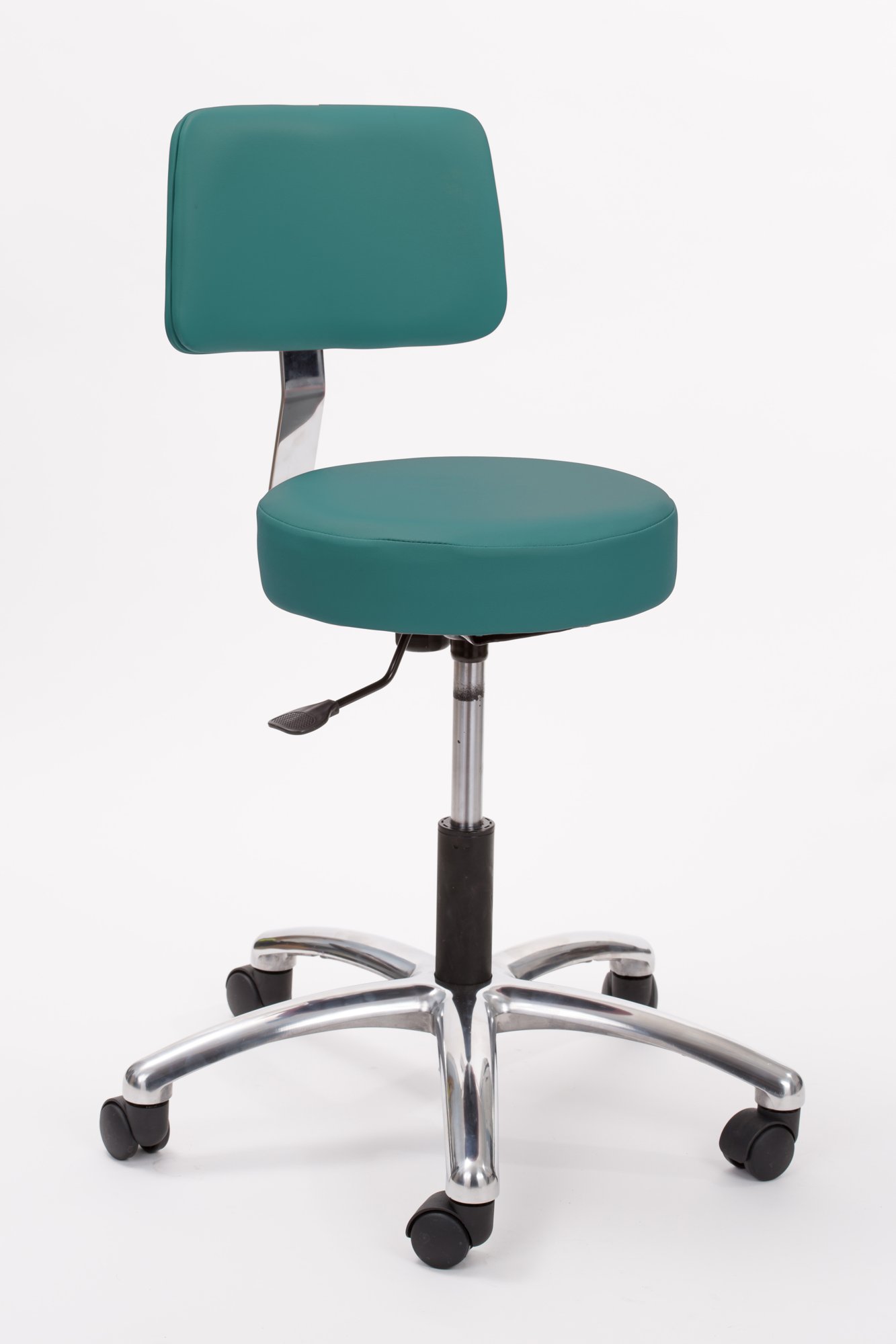 Brandt Industries 17422 Airbuoy Pneumatic Exam Stool with Backrest