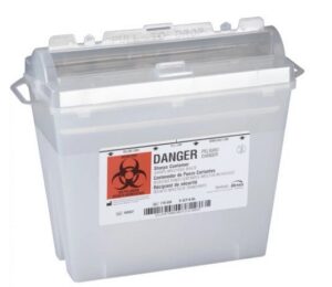 Bemis Health Care 5 Quart Sharps Container Translucent Beige 32EA/CS
