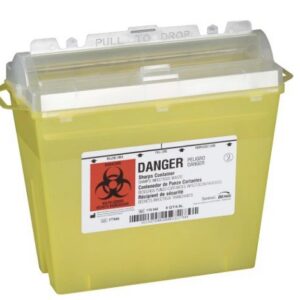Bemis Health Care 5 Quart Sharps Container Translucent Yellow