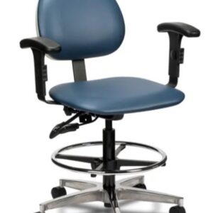 Clinton Industries Lab stool w/ contour seat & arms