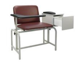 XL-Padded Blood Drawing Chair w/Cabinet