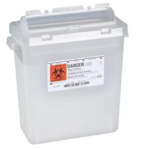 Bemis Health Care 3 Gallon Sharps Container 12EA/CS. Translucent Beige