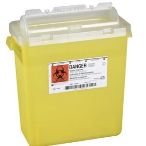 Bemis Health Care 3 Gallon Sharps Container 12EA/CS. Translucent Yellow