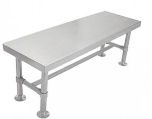 Blickman Industries Gowning Bench 48"W x 16"D x 18"H w/(4) Legs, Knock Down