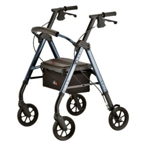 Nova Medical Products STAR 8 DLX HD ROLLATOR BLUE - 450Lb Weight Capacity
