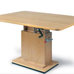 4320 Crank Hydraulic Work Table, 66"L x 48"W. Height adjustable 29"-41"
