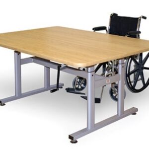 Table,Crank,Laminate,28"X60" Natural Oak