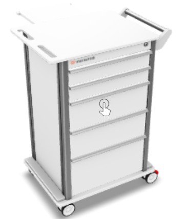 Marketlab Insight® Storage Cart, 5" casters