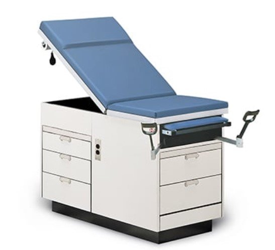 Hausmann Exam Table with air spring back that locks in any position