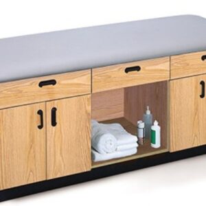 4834 Treatment Table with 2 laminate cabinets