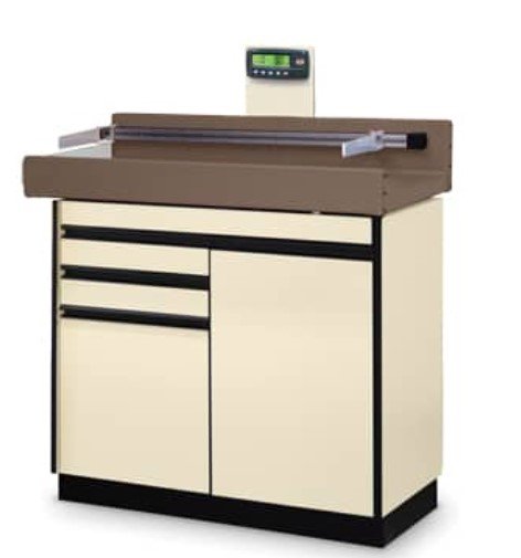 4945 Pediatric Exam Table With digital scale is battery or plug-in