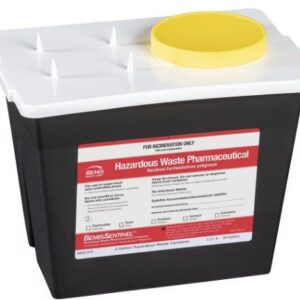 Bemis Health Care 2 Gallon BLACK RCRA Waste Container 30EA/CS