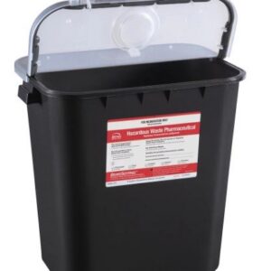 Bemis Health Care 8 Gallon BLACK RCRA Waste Container 10EA/CS