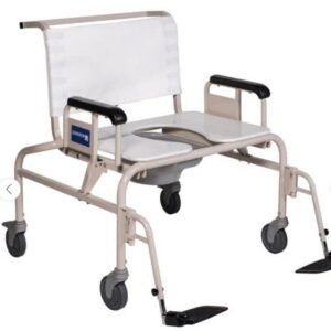 Graham Field SHOWER/COMMODE CHAIR 26" SS 750 LB RFA & RFT 21.7 STF LK C