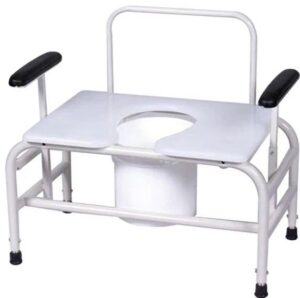 Graham Field COMMODE,BARIATRIC ADJ HGT,26 750 LB ADJ ARM HGT POWDER FRAM