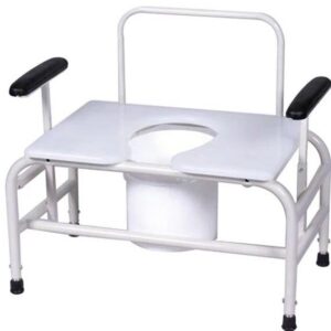 Graham Field COMMODE,BARIATRIC ADJ HGT,26 750 LB ADJ ARM HGT POWDER FRAM