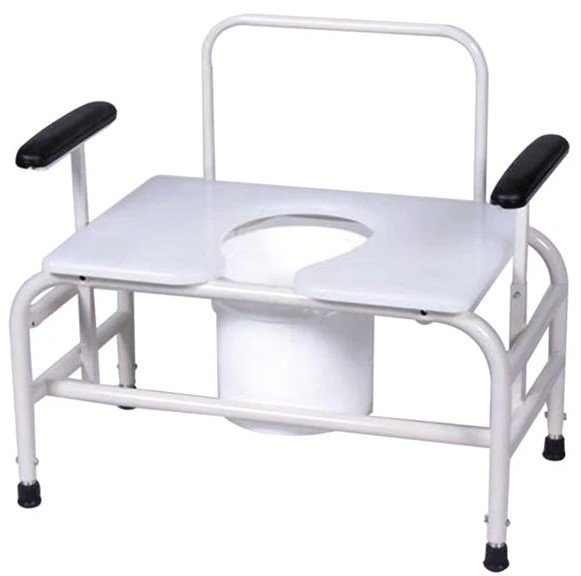 Graham Field COMMODE,BARIATRIC ADJ HGT,30 750 LB ADJ ARM HEIGHT ADJ POWD