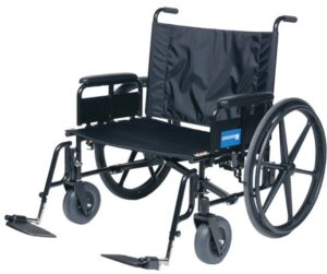 Graham Field Wheelchair FIXED BACK 24W20D15.5H 20" 20" WHEELS 5" CASTER