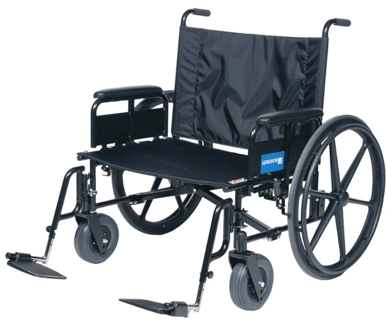 Graham Field Wheelchair FIXED BACK 24W20D15.5H 20" 20" WHEELS 5" CASTER